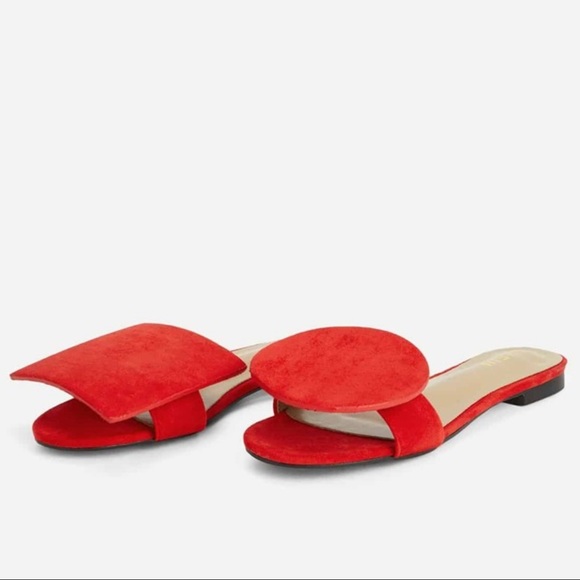 Shein Asymetrical Flat Rond Carre Style Mismatched - Picture 3 of 5